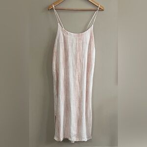 Splendid Striped Breeze Dress in pink/white size medium